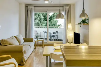 Image de Appartement de vacances \"Aquamarina 103\" avec piscine partagée, terrasse et Wi-Fi.