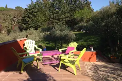 Image de Maison dans olivette à 5 mn à pied du marché, vue cévennes,