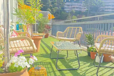 Image de Madeleine/Magnan Promenade Apt 2 pieces avec très grande terrasse et vue mer