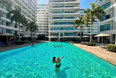 Image de 1 line of Boquilla Beach Apt with services of the H Sonesta near airport old city