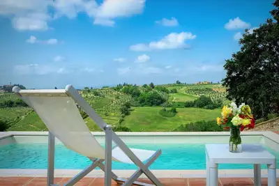 Image de Maison de vacances privée avec piscine, bain à remous, Wifi, climatisation, Tv, patio
