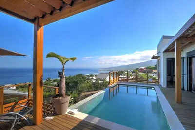 Image de Villa Roche Café **** avec piscine / Vue mer panoramique / Saint-Leu Réunion