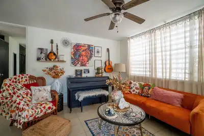 Image de Cozy and charming boho style house.