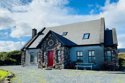 Stone fronted detached cottage just over 2 miles from Mulranny village