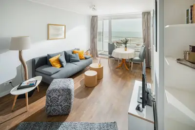 \"Relax with a sea view: Above the rooftops of Norderney\"