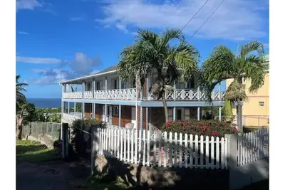 Image de West Indian style house with views of the sea and Nevis Peak
