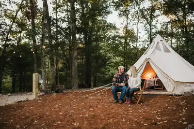 Image de Luxury Glamping tent in Ouachita Mountains