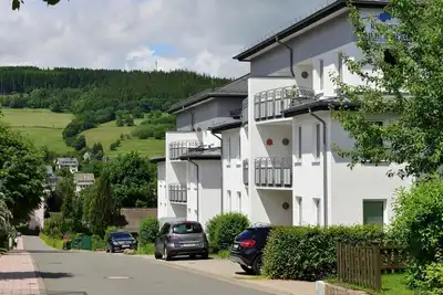 Image de Maison de vacances à Willingen avec remontées mécaniques dans les environs