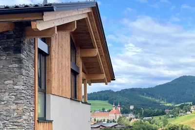 Image de Merveilleuse auberge de ski avec sauna