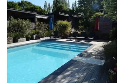 Image de Joli gîte avec piscine, à 5 min de la plage, appelé \"Berder\"