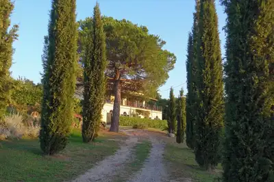 Renovated historic country house with outdoor pool and views of Lake Bolsena