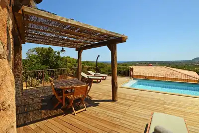 Image de Maison En Pierre Vue mer Piscine privée/chauffée U Pagliaghju