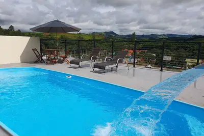 Chácara Vista Linda with heated pool and 5 minutes from the center