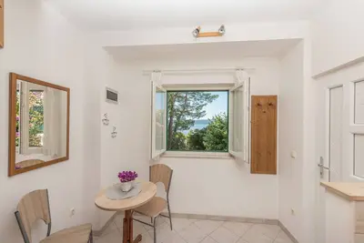 Image de Garçonnière avec la terrasse et la vue sur le mer Brela, Makarska (As-20186-b)