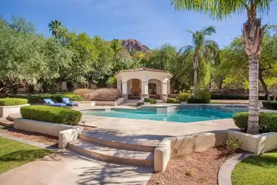 Sprawling estate at the base of Camelback Mountain