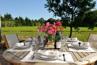 Image de Magnifique Maison PROVENÇALE 6 pers 3 ch campagne jardin piscine aire de jeu Spa