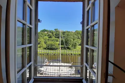 Image de Vue sur le Port de Dinan en Bretagne