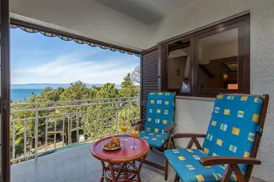 Image de Appartement de vacances Njivice pour 1 - 6 personnes avec 2 chambres à coucher - Appartement de vaca