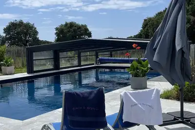 Image de Gîte 6 pers. tout équipé avec jardin privatif - Plage à 400 mètres - 2 Piscines