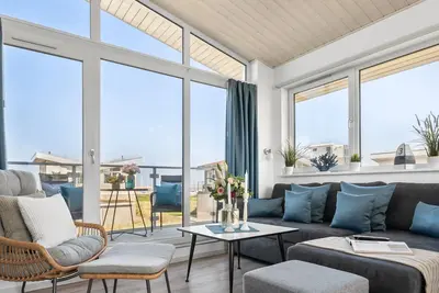 Image de Strandmuschel - gute Ausstattung, Meerblick, Terrasse, Sauna, Bikeport, Nk inkl.