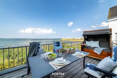 Image de Fjord view Schlei - 1st row on the water, sauna, whirlpool, shower, fireplace, balcony