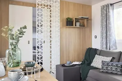 Image de Mobil-home 35m² Premium / 3 chambres + Tv + Lv + Clim + Terrasse couverte 6 personnes