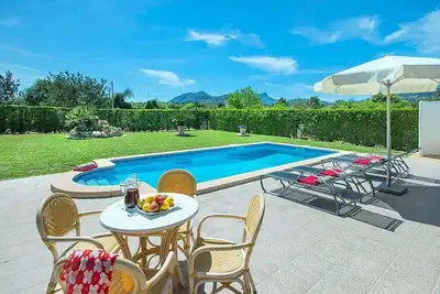 Welcoming Family Villa, A/C, Private Pool, Large Garden & Colonya Valley Views - 5mins to Pollenca!