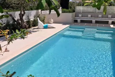 Image de Maison pour 5 personnes, piscine privée, vue mer, à 5 min à pied de la plage