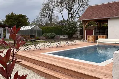 Image de Maison de campagne 16 pers, piscine, coeur de village