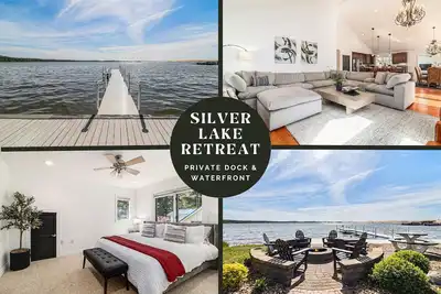 Image de Upscale Lakefront Oasis: Private Dock, Dune Views, Firepit!