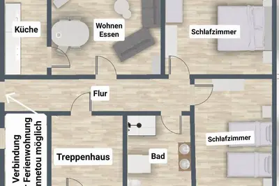 Image de B:Old Shatterhand, 70 sqm, 2 bedrooms, max. 4 persons