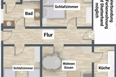 Image de A:Winnetou, 64 sqm, 2 bedrooms, max. 4 persons