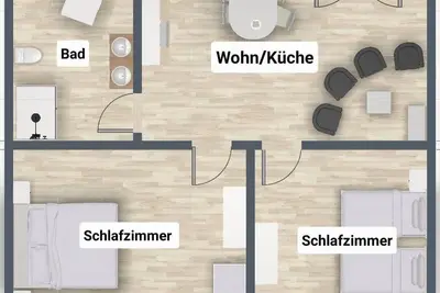 Image de C:Little Bear, 58 sqm, 2 bedrooms, max. 4 persons