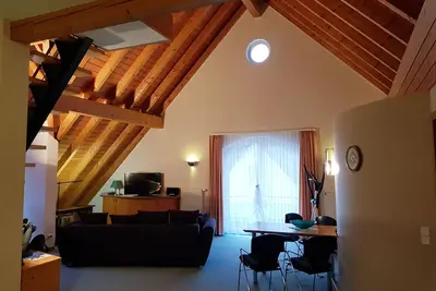 Image de 94sqm vacation apartment in the attic Wlan National Park Northern Black Forest quiet location