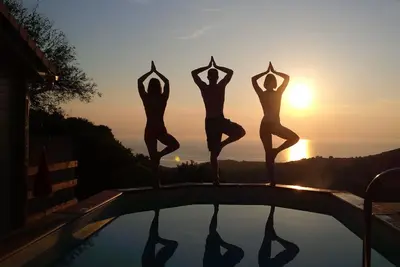 Image de Villa vue mer, au calme avec piscine bois hors sol. Plage Ă 5 mn, Ajaccio Ă 15mn