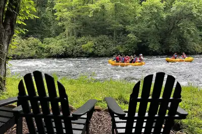 Image de Riverfront Private oasis with views of Nantahala River-dog friendly & near Noc