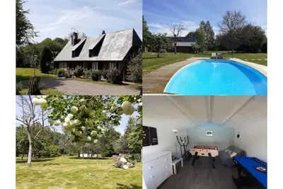 Image de Paradis Normandie Longère Cottage Piscine privée & chauffée Wifi
