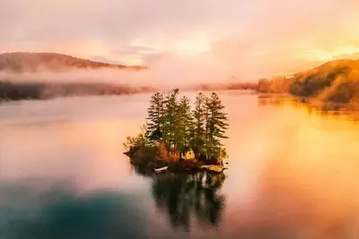 Image de Maine lake front ski getaway!