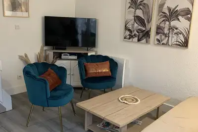 Image de Charmante maison de vacance de 38 m2 avec piscine et plage à pied! ! !