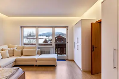 Appartement de vacances \"Haus Excelsior Top 14\" avec vue sur les montagnes, sauna partagé et Wi-Fi.