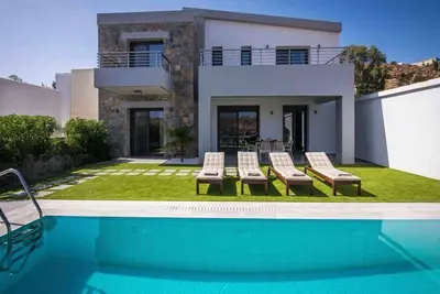 Image de Maison de vacances Pitsidia pour 1 - 6 personnes avec 3 chambres Ă coucher - Maison de vacances