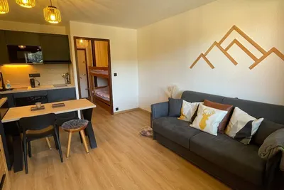 Image de Studio familial pour 4 personnes avec parking à Samoëns