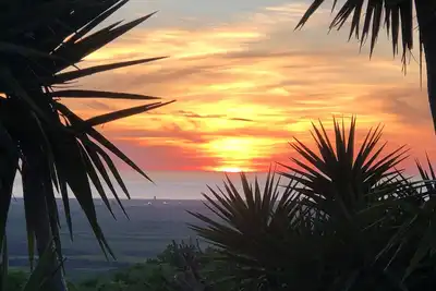 Image de Maison de vacances \"Las Niñas\" avec vue sur la mer, terrasse privée et jardin.