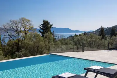 Image de Bitter Almond Trees Villas - Stylish villa, sea views 1000m from Nikiana & Beach