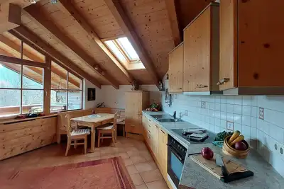 Image de Panoramaferienwohnung, 65 m², 1-4 Pers. , Wohnküche, Balkon