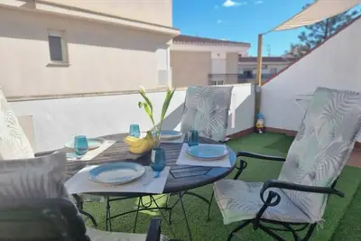 Image de 600m de la Playa, Terraza Soleada