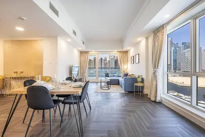 Image de Élégant 1br - lit supplémentaire avec vue sur Burj Khalifa