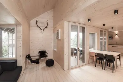 Image de Maison-Design-Salle de bain privée séparée-Vue sur Montagne-Chalet Lara