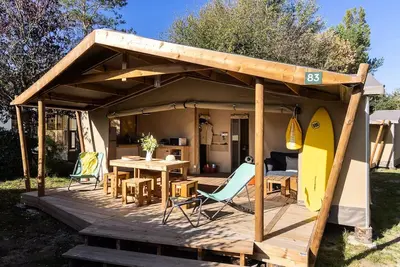 Image de Cabane Cotton Confort 32m² -  2chambres + Terrasse couverte + Quartier piéton 4 personnes