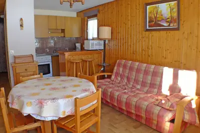 Image de Grand studio avec balcon, animaux admis et parking à Samoëns